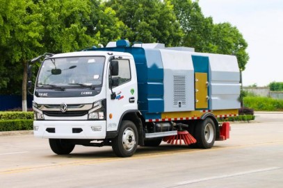 国六东风多利卡|福瑞卡|后置吸尘车_程力威牌CLW5120TXC6SL型吸尘车