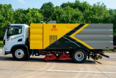 国六东风华神T3扫路车_凯力风牌KLF5121TSLE6型扫路车