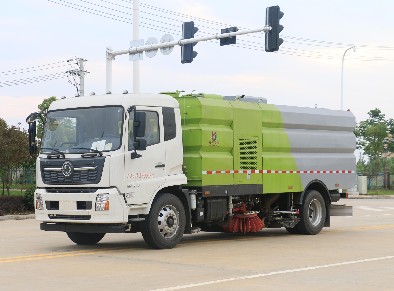 國六東風天錦洗掃車_威牌CLW5180TXSD6型洗掃車