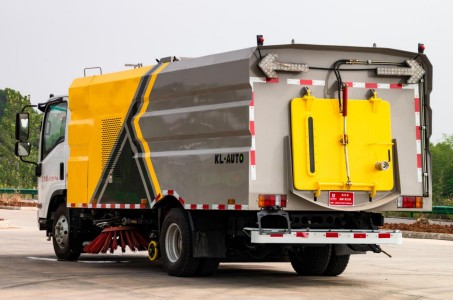 国六庆铃五十铃KV100洗扫车_程力威牌CLW5080TXSQ6型洗扫车