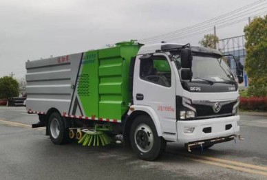 国六东风多利卡洗扫车_凯力风牌KLF5120TXSE6型洗扫车