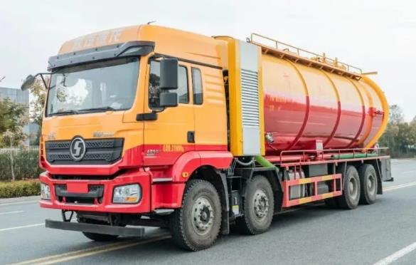 陕汽德龙前四后八清洗吸污车 陕汽德龙前四后八清洗吸污车