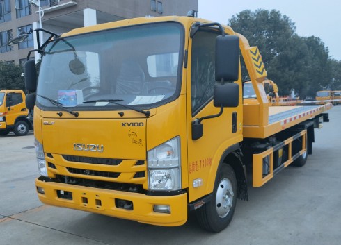 国六庆铃五十铃KV100黄牌清障车